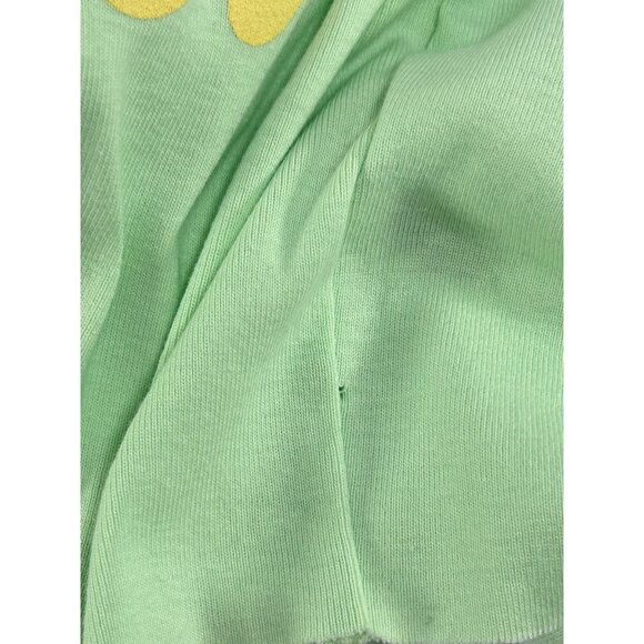 BILLABONG Hello Summer Crop Tank Top Sz S Mint Green Yellow Graphic 100% Cotton - Picture 12 of 12